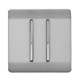 ART-2DBBS  2 Gang Doorbell Brushed Steel